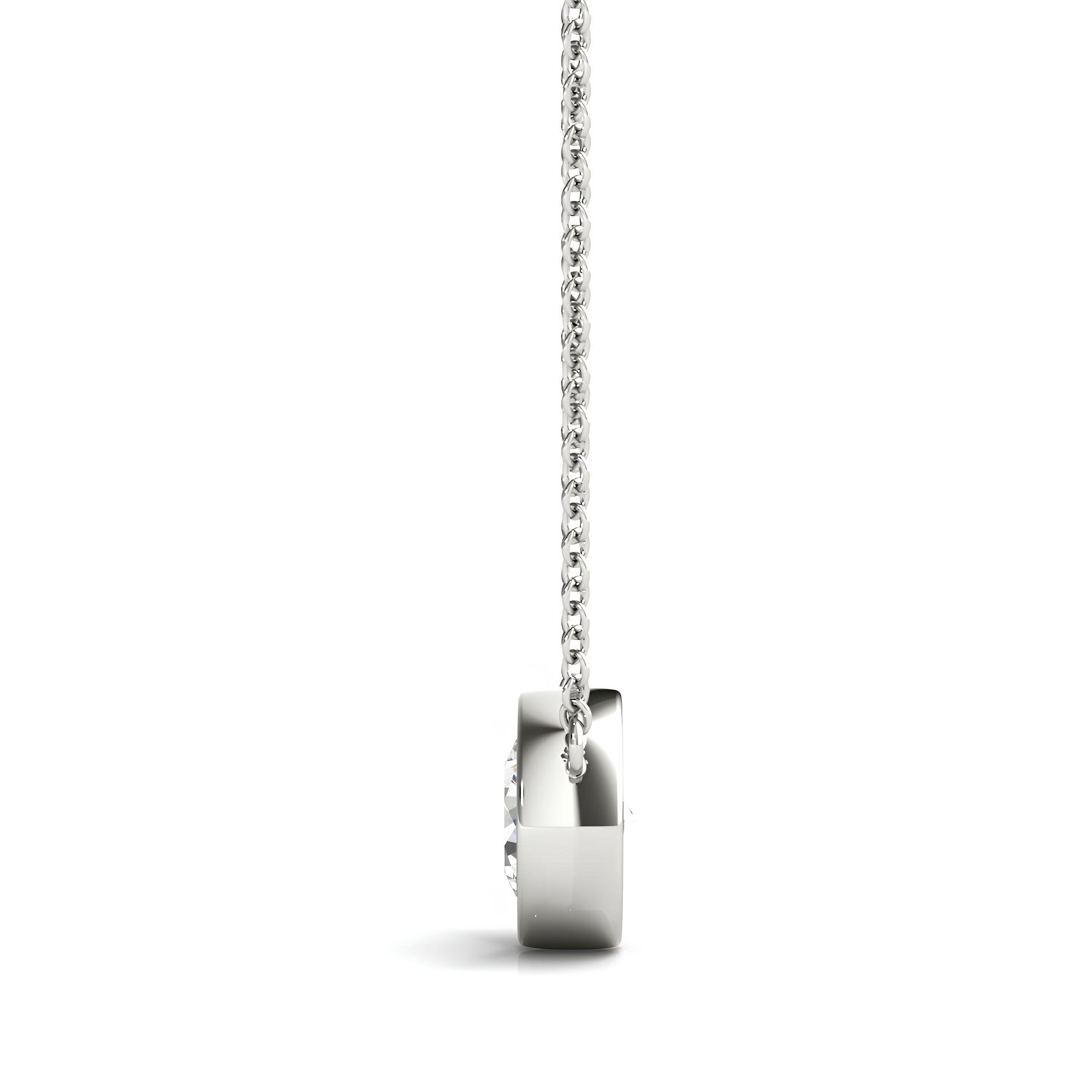 0.25 to 2.00 Ctw Lab Grown Round Diamond Pendant Necklace, IGI Certified Diamond Pendant, Anniversary Gift, Gift for Daughter, Wife & Mother
